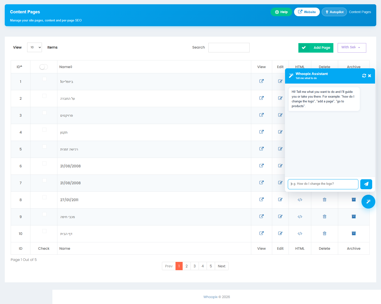 WPIX AI Pages module