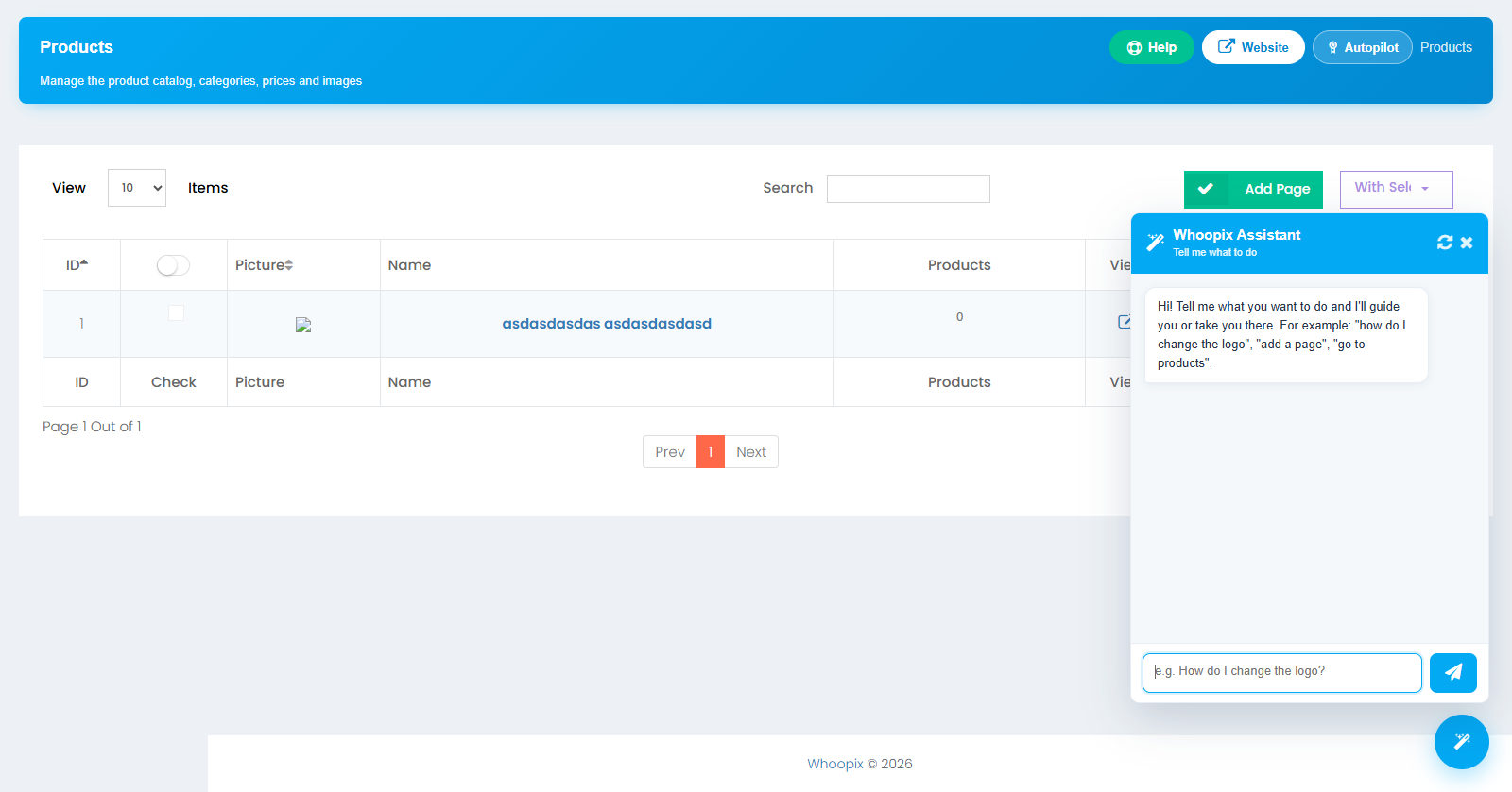 WPIX AI Products module